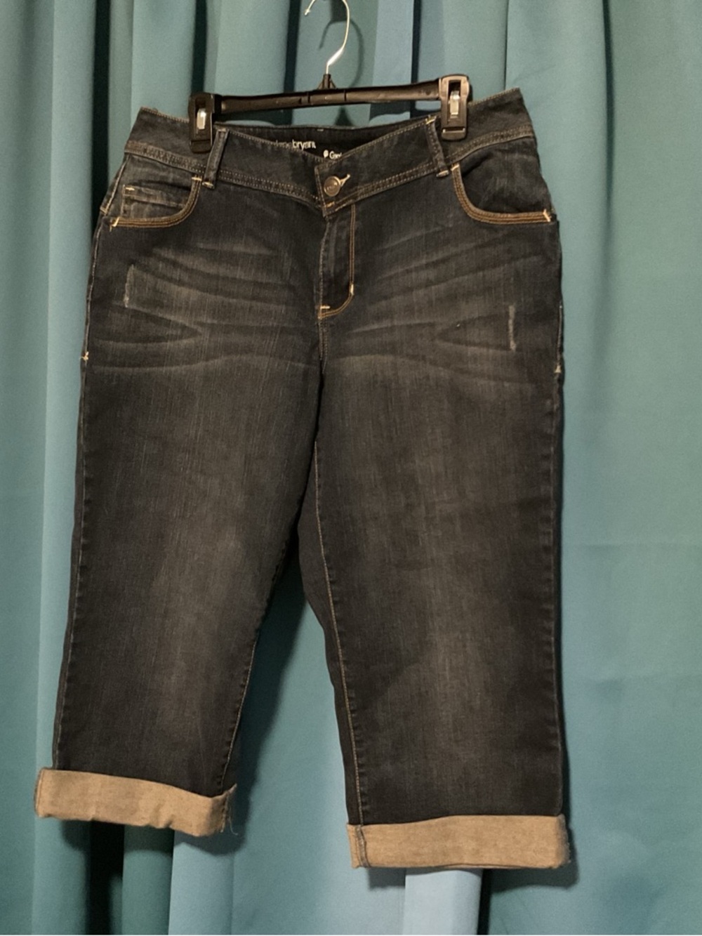 Lane Bryant Dark Blue Denim Capri Jeans